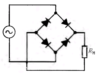 Схема двухполупериодного мостового выпрямителя