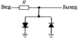 Двусторонний диодный ограничитель