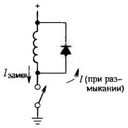 Схема защиты от «Индуктивного броска»